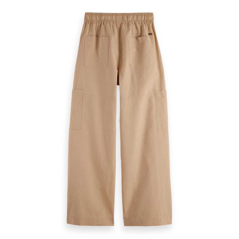 Scotch & Soda Noa High-Rise Wide-Leg Pull On Cargo Pant image number 3